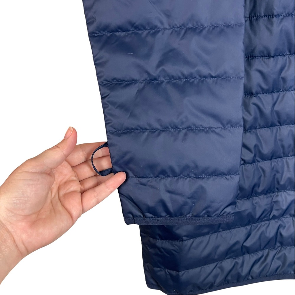 Nike Sportswear Women Navy Blue Synthetic Fill Puffer Liner Jacket XL Longline - Picture 2 of 12